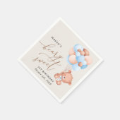 Baby Beer, Blue Balloons, eerste verjaardag Servet (Hoek)