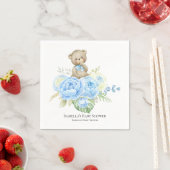 Baby Beer Blue Flower | Baby shower Napkins Servet (Insitu)