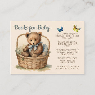 Baby Beer Boy Books voor Baby Informatiekaartje