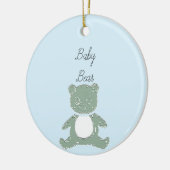 Baby Beer Boy Keramisch Ornament (Links)