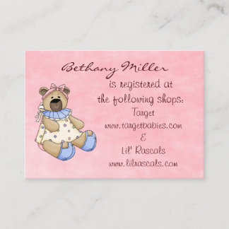 Baby Beer Cadeaukaart Informatiekaartje
