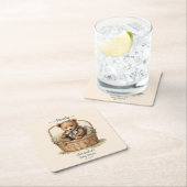 Baby Beer Cub Boys Baby shower Kartonnen Onderzetters (Insitu)