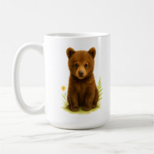 Baby Beer Cub in de wilde bloemen Koffiemok