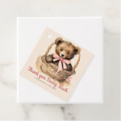 Baby Beer Cub Meisjes Baby shower Dank u Bedankjes Labels (In situ)