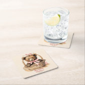 Baby Beer Cub Meisjes Baby shower Kartonnen Onderzetters (Insitu)