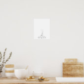 Baby Beer Duimafdruk Gastboek Poster (Keuken)
