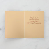 Baby Beer eerste Halloween groet Feestdagen Kaart (Binnen)