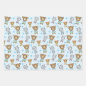 Baby Beer en Zebra Inpakpapier Vel (Voorkant 2)