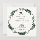 Baby Beer Evergreen Buffalo Plaid Kaart (Voorkant)