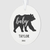 Baby Beer Forest Animal Holiday Ornamenten (voorkant)
