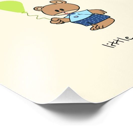 Baby beer foto afdruk (Hoek)