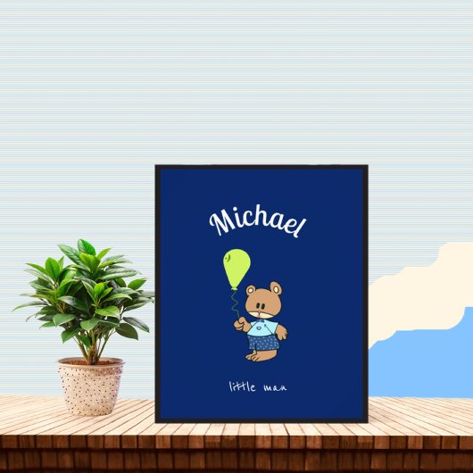 Baby beer foto afdruk