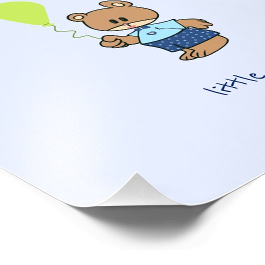 Baby beer foto afdruk (Hoek)