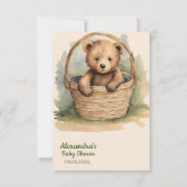 Baby Beer Genderneutraal Baby shower Bedankt (Achterkant)