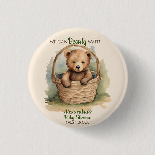 Baby Beer Genderneutraal Baby shower Ronde Button 3,2 Cm