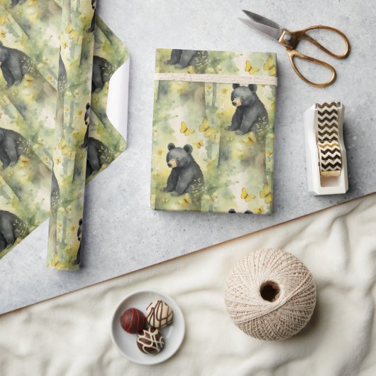 Baby Beer Genderneutraal Cadeaupapier (Crafts)