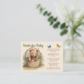 Baby Beer Genderneutrale boeken voor Baby Informatiekaartje (Staand voorkant)