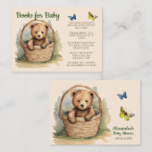 Baby Beer Genderneutrale boeken voor Baby Informatiekaartje (Voorkant / Achterkant)