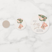 Baby Beer, groene ballonnen, eerste verjaardag Confetti (Achterkanten)