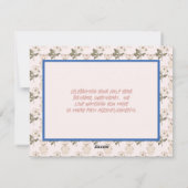 Baby Beer Halfjaar Verjaardag Kaart Meisje (Achterkant)