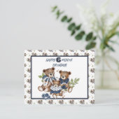 Baby Beer Halfjaar Verjaardag Kaart Meisje