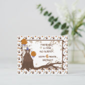 Baby Beer Halfjarige Verjaardag Kaart Boy (Staand voorkant)