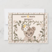 Baby Beer Halfjarige Verjaardag Kaart Jongen of Me (Voorkant)