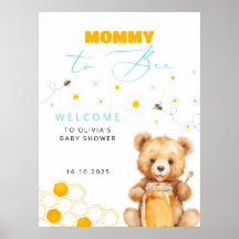 Baby Beer & Honey Meisje, Jongen Baby shower Welko