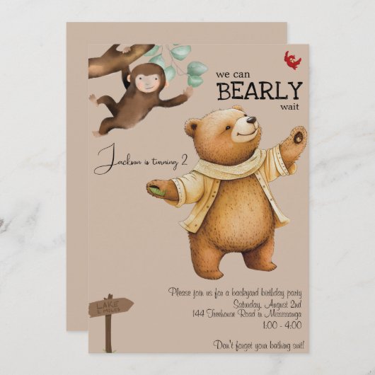 Baby Beer Kaart (Voorkant / Achterkant)