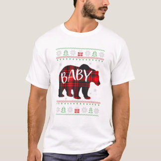Baby Beer Kerst Pyjama Rood T-shirt