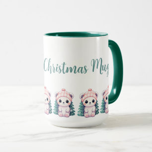 Baby Beer Kerstmis Aangepast Mok