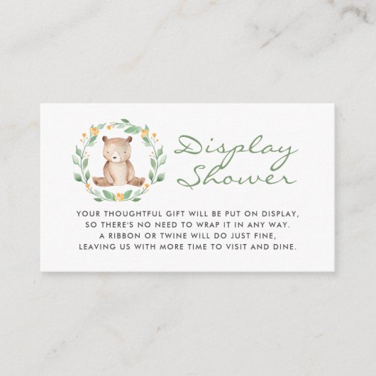 Baby Beer Krans Baby shower Display Douche Informatiekaartje (Voorkant)