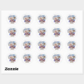 Baby Beer Land Baby shower Dank u Ronde Sticker (Vel)
