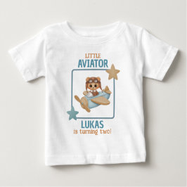 Baby Beer Little Aviator Boy Birthday White