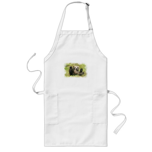 Baby Beer Long Apron Lang Schort (Voorkant)