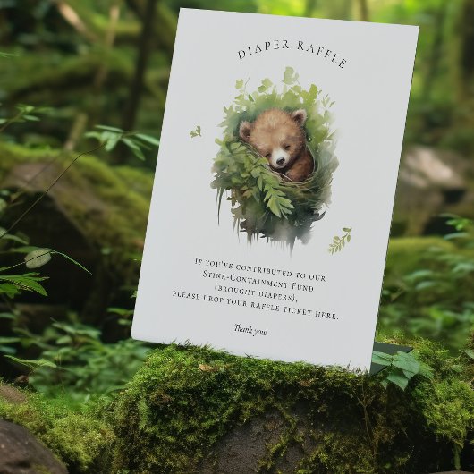 Baby Beer Luier Raffle Teken Baby shower Reclamebord Met Voetstuk