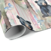 Baby Beer Meisje Cadeaupapier (Rol Hoek)