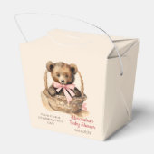 Baby Beer Meisjes Baby shower Bedankdoosjes (Achterkant)