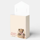 Baby Beer Meisjes Baby shower Bedankdoosjes (Geopend)