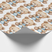 Baby Beer met flesje Cadeaupapier (Hoek)