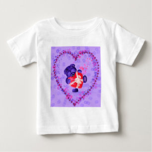 Baby Beer met Heart Gift Baby T-Shirt