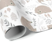 Baby beer neutraal baby shower ompakken papier (Rol Hoek)