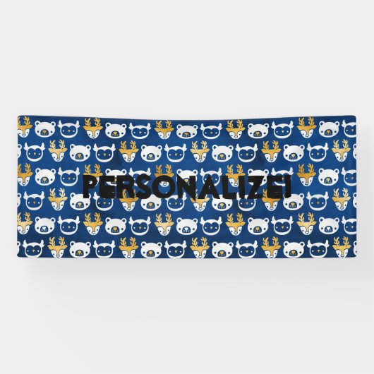 Baby, Beer, oorvijg en bordanner Spandoek (Horizontaal)