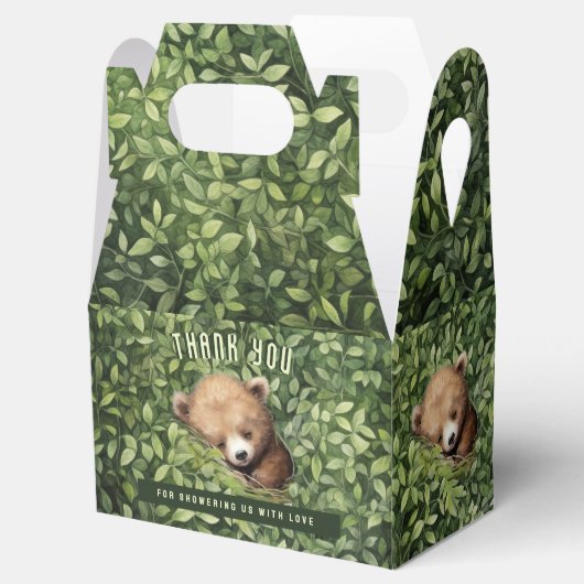 Baby Beer Opvouwbare Favor Gift Box Baby shower Bedankdoosjes (Geopend)