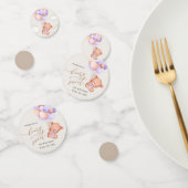 Baby Beer, Paarse ballonnen, eerste verjaardag Confetti (Groep)