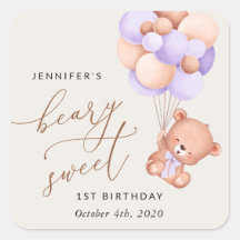 Baby Beer, Paarse ballonnen, eerste verjaardag