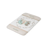Baby Beer personaliseer Cute  Sweet Schattig Badmat (Gekanteld)