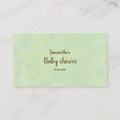 Baby Beer raad hoeveel snoepjes Baby shower Informatiekaartje (Achterkant)