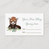 Baby Beer raad hoeveel snoepjes Baby shower Informatiekaartje (Voorkant)