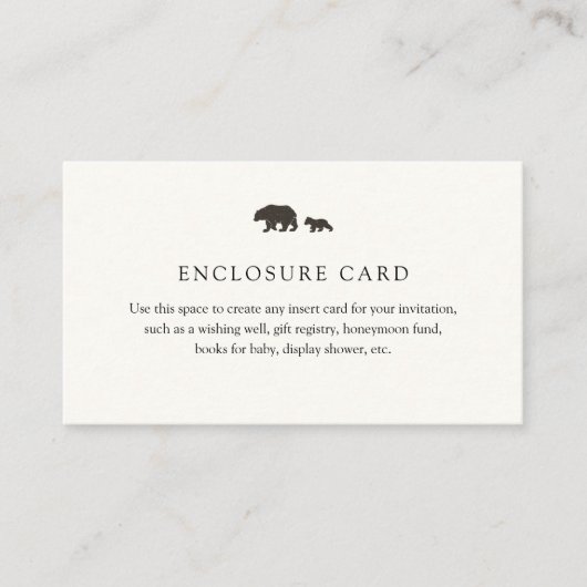 Baby Beer Red Buffalo Pset Enclosure Card Informatiekaartje (Voorkant)